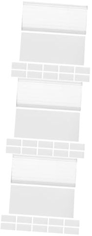 JECOMPRIS 60stücke Teiliges Etikettenhalter Für Preisschilder Transparente Preisschild Clips Für Supermärkte Geschäfte Und Veranstaltungen Einfache Installation Und Wiederverwendbar