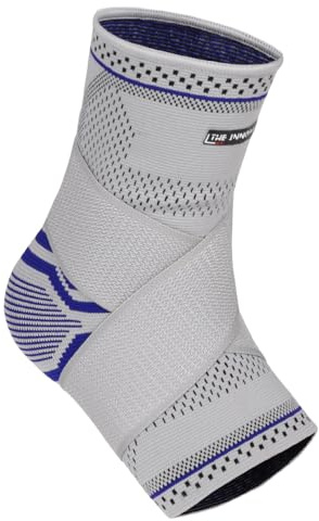 The Innovative Ankle Brace - Adjustable Ankle Support Wraps Pack of 1 for Men and Women, Ideal for Sports Protection, Achilles Tendonitis, Ligament (Gray, XL)