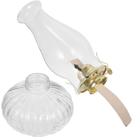 HOOTNEE Vintage Öllampe Mit Metallfuß Retro Kerosinlampe Für Innenräume Romantische Tischdeko Nostalgische Für Und Notbeleuchtung