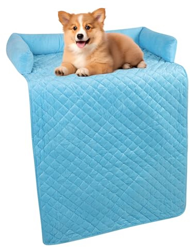 Ejoyous Hundebett für Sofa, Haustier Couch Abdeckung Möbelschutz weicher Plüsch Fuzzy Nicht rutschen beruhigende Bett Matte Maschine waschbar für Hunde und Katzen, 29.5 x 47.2in