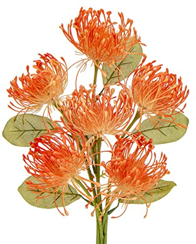 Briful 6 Stück Kunstblumen Wie Echt Künstliche Chrysantheme mit biegsamen Stiel für Hausgarten Party Büro Dekoration Blumengesteck