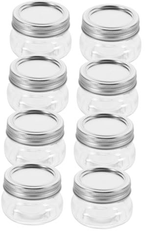 Cabilock 8stücke Kleine Glasgläser Mit Deckel Mini-marmeladengläser Einmachgläser Für Honig Vorratsbehälter Stapelbar Und Spülmaschinenfest