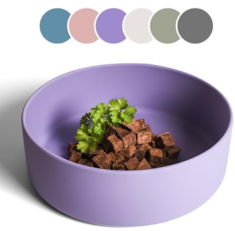 ne&no® Silikon Fressnapf 1200 ml für kleine und mittelgroße Hunde | Futternapf Hund rutschfest | Hunde Trinknapf | Hundenapf