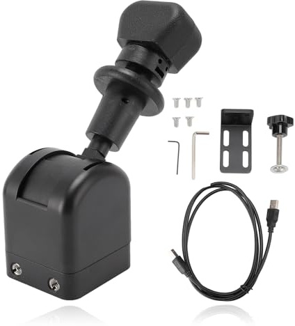SENECESLI PC USB Handbremse, für ATS für ETS2 Spiele, für G27, G29, G920, G923, für T300 T300RS T GT, PC Rennspiel USB Handbremse