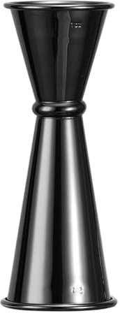 QIUYMGFG Cocteleras Cocktail Kit de Shot-Taza medidora de Acero Inoxidable, coctelera, Medida de Alcohol, Jigger, Utensilios de coctelería para Bar de Cocina(D 1oz 2oz Black)