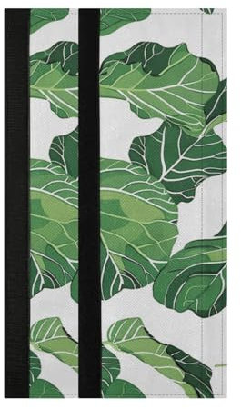 Yoogain Hojas de higuera para manija de nevera, 54 x 18 pulgadas, cubierta protectora para manija de puerta de microondas, decoración de cocina, mantiene el electrodoméstico limpio y sin manchas de