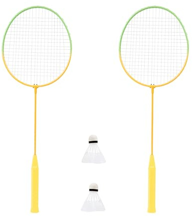 Mookie Activo 2 Player Badminton Set, Fun Outdoor Family Game, with 2 Rackets and 2 Shuttlecocks, for Beginners, Fun Outdoor Game for Children and Adults, Ages 3+