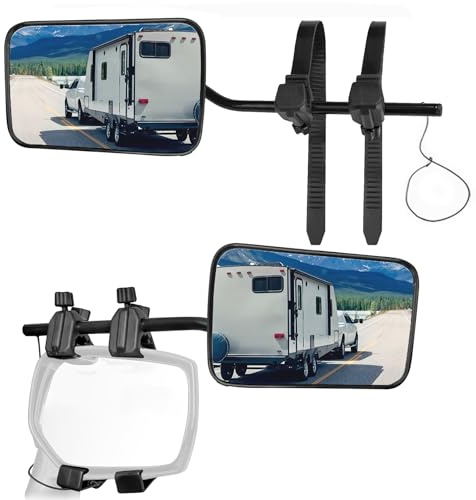2 Stück Wohnwagen Spiegel Auto,Wohnwagenspiegel Universal,Spiegel für Wohnwagen,Wohnwagenspiegel,Abschleppspiegel,Caravanspiegel,Universalspiegel,Aufsatzspiegel für alle gängigen Fahrzeugtypen