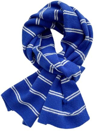 GZSLKSCD Damenschal Strickschal Gestreiftes Stirnband (Blau Einheitsgröße)