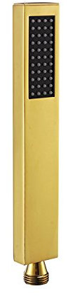 Badewannenmischbatterie, Duschmischer-Set, Wasserhahn-Set, Ersatzteil, quadratisch, Handbrause aus massivem Messing, Hochdruck, Einzelfunktion, Handbrause, Sprühdüse, Mattschwarz