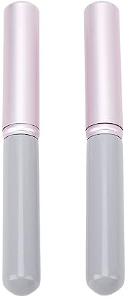 Svuffs 2pcs Brush labbra con coperchio Professionista Portable Squisite morbido Pennello per labbra per labbra Bruola cosmetica Strumento cosmetico, migliora la cura delle labbra