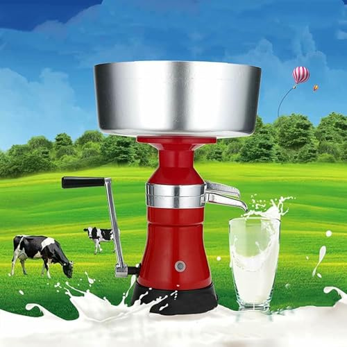 MJMLUCK Centrifugeuse Manuelle pour Lait et crème, 80 l/h, pour Milkshakes, crèmes et beurres, en Alliage d'aluminium, pour Lait de chèvre, de Vache ou Autres Produits laitiers.