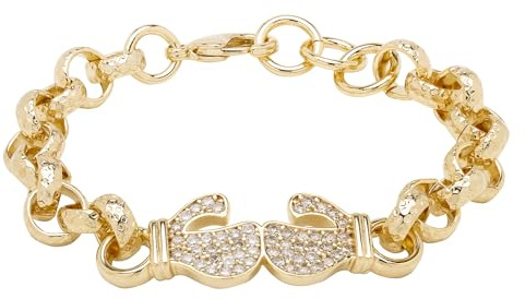 Kids 6mm/8mm Gold Belcher Bracelet With Stones, 6 Inch, PVD Gold Plated – Bling King London (8mm, Boxing)