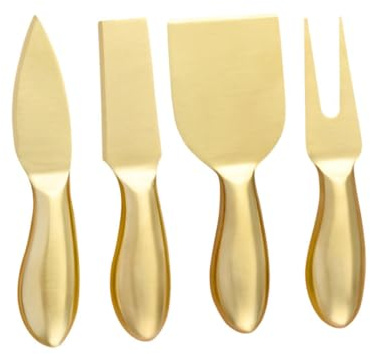 LOLIPPYY Cortador de Queso de Acero Inoxidable con Mango Pulido Funcional para Cortar Rebanar y Servir Quesos Duros y Blandos Herramienta de Cocina Ergonómica