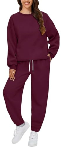 Chandal Mujer Completo Conjuntos Deportivos Talla Grande Ropa Deportiva Invierno Otoño Sudadera Manga Larga Sudaderas Cuello Redondo Y Pantalón Conjunto Deportivo Dos Piezas Deportivos Running