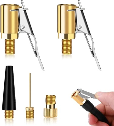 5er-Set Ventiladapter für Bosch EasyPump, Luftpumpe Adapter, 5-in-1 Ventiladapter Set, Multifunktions Adapter Ersatzdüse für Vielseitigen Einsatz an Pumpen, Kompatibel mit Auto, Fahrrad, Ball und SUP