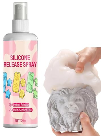 Spray Distaccante Al Silicone Per Stampi | Agente Distaccante per Stampi da 120 ml,Spray Antiaderente per Resina,per Sapone Calcestruzzo Gesso Colata Officina Domestica Garage Laboratorio Creativo Sal