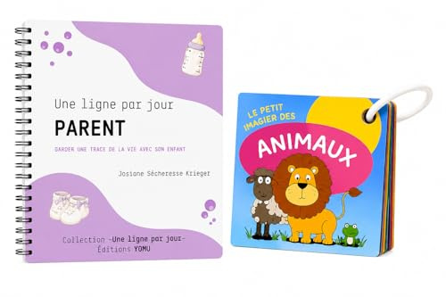 Générique Yomu föräldra- och babypresentpaket - en rad om dagen förälder + djur magi babychou | födelseminnen, Montessori-uppvaknande, ung förälder, babyflicka eller pojke