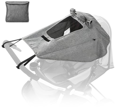 Protection Solaire Poussette,Auvent de Landau 59x69cm,Paresoleil Poussette