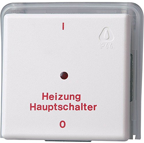 Kopp Standard Unterputz Feuchtraum Heizungs-Hauptschalter, UP FR, IP44, arktis-weiß, 627302086