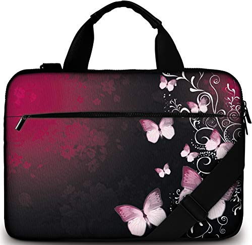 SIDORENKO - Borsa in Neoprene per Notebook Borsa a Tracolla per PC Portatili Laptop Sleeve Case 15-15.6 Pollici/MacBook Air/MacBook PRO con Manici e Tracolla Tasche per Accessori