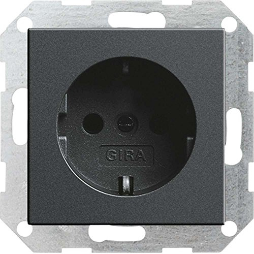 GIRA E2 System 55 Anthrazit, Schalter & Steckdosen- Set Auswahl | Modulares Design für intelligente Gebäudetechnik, hochwertige Kunststoff-Oberflächen, passend für Unterputz-Montage