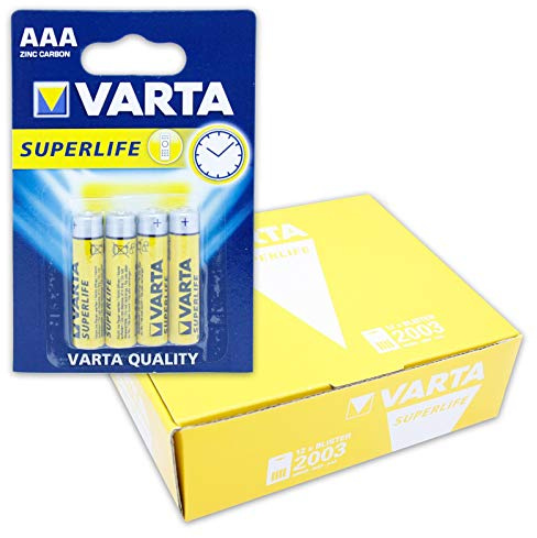 Varta 12X 45182 Superlife R03/AAA (Micro) (2003) - Zinkchlorid Batterie, 1, 5 V
