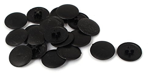 sourcing map 20 Stück 17mm Durchmesser Abdeckkappen für Kreuzschlitz Schrauben Kappen de
