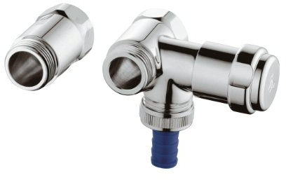 Grohe WAS Ventil Batterie verchromt 1/2 Zoll, DN 20, Anschluss rechts 41043000