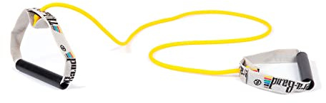 TheraBand Widerstandstrainer Bodytrainer Tubing mit festen Griffen Gelb | Leicht, OneSize