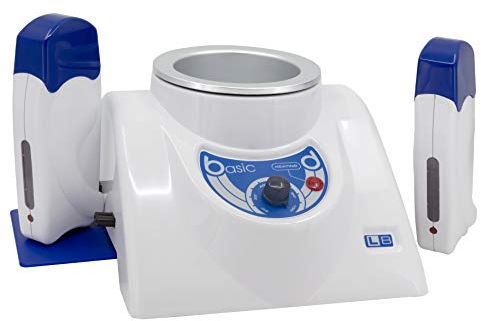 EpilWax - Grande Cuve Chauffe Cire pour Pot 800 ml Épilation Professionnelle + 2 X Chauffe Cire Compatible avec Cire Roll-On 100 ml - Facile à Utiliser et Ergonomique - Blanc