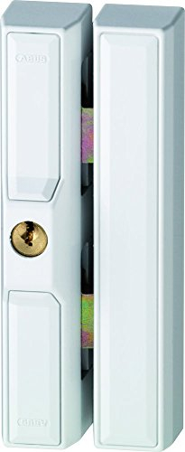 ABUS Fenster-Zusatzsicherung FTS88 - Fensterschloss mit 2 verkrallenden Stahlriegeln, verschiedenschließend - ABUS-Sicherheitslevel 9 - 35232 - Weiß