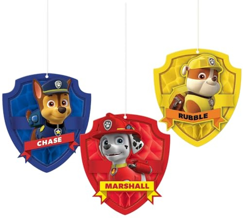 Child Paw Patrol Honeycomb Decorations