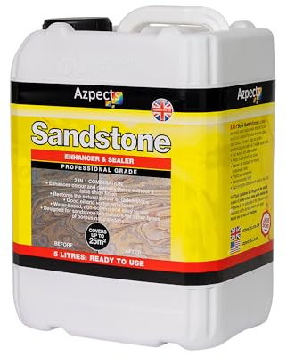 EASYSeal 2-in-1 Sandstone Patio Sealer & Enhancer 5L | Natural Stone Sealer, Waterproof Brick Sealant & Paving Sealant for Concrete, Slate, Marble & Exterior Masonry Protection