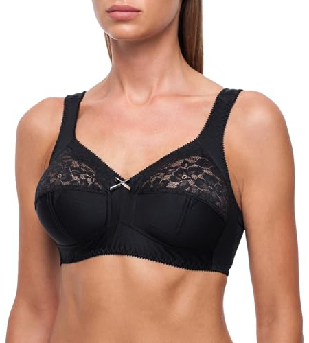 frugue Soutien Gorge sans Armature Grande Taille Femme Noir FR 120C