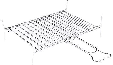 Griglia barbecue, Graticola, 15 barre verticali, a conchiglia, acciaio, 25x35