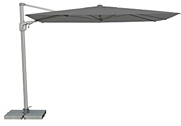 Suncomfort by Glatz Sonnenschirm Sunflex, stone grey, 300 x 300 cm quadratisch, Gestell Aluminium, Bespannung Polyester, 28 kg
