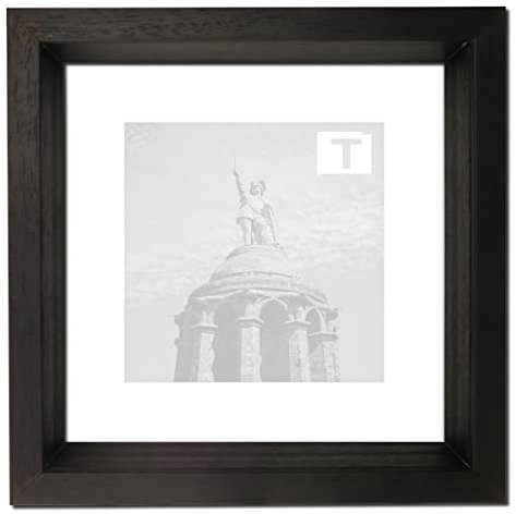 TEUTO BILDERRAHMEN Objektrahmen Helene 50 mm Tiefe Weiß 30 x 40 cm Echtglas klar 2mm Schwarz Creme Flexible Anwendung