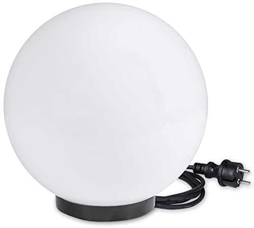 H4L Kugelleuchte inkl. 3m Anschlußkabel Ø 15cm Kugellampe Gartenleuchten Aussen Terrassenleuchte IP44 witterungsbeständig 230V