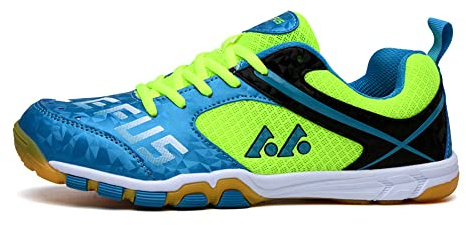 Adoff Unisex Tischtennisschuhe Jugend Erwachsener 36-45EU Sommer atmungsaktives Mesh (36,grün)