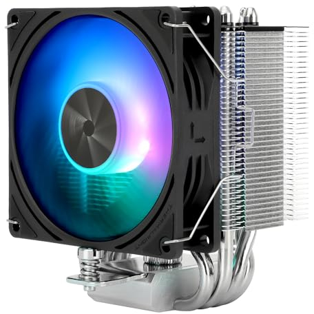 Thermalright Assassin X 90 SE ARGB CPU-Luftkühler mit 4×6mm HeatPipes, 92mm TL-P12-S PWM-Lüfter CPU-Kühler, AGHP 4th Technologie, für AMD:AM4 AM5/Intel 1700/1150/1151/1200, PC MINI Tower Kühler