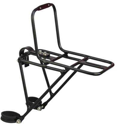 Generic Gepäckträger vorne für Fahrräder, Gepäckträger vorne, Mountainbike, Gepäckträger, langlebig, Gepäckträger für Langstreckenradfahren, für Scheibenbremse/Mountainbike mit V-Bremse
