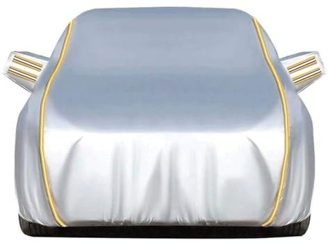 Autoabdeckung für Mercedes-Benz SLK 200, Kratzfeste Autoplane wasserdichte Sonnensichere Staubdichte und UV-beständige Vollgarage für den Außenbereich Elastischer Oxford-Stoff (Color : Silver)