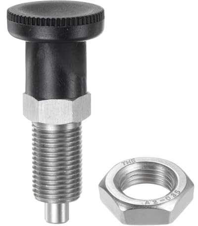 QUARKZMAN Spingitore a Sfera a Innesto Rapido Acciaio Inox M16 | Stantuffo con Manopola Ritorno, Non Bloccabile Stantuffo Indice Retrattile, per Perno Attrezzatura Industriale
