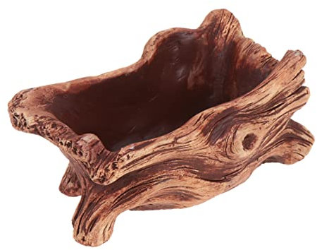 KONTONTY Fleur Pot Créatif Ciment Simulant Un Tronc pour Plantes Décoration Vintage pour Maison Et Bureau
