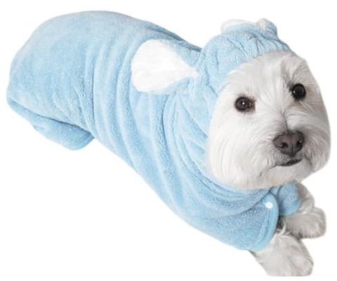 Bademantel für Welpen, Hundebademantel nach dem Baden | Hundehandtuch nach dem Baden | Hundebademantel schnell trocknend hautfreundlich für kleine Hunde