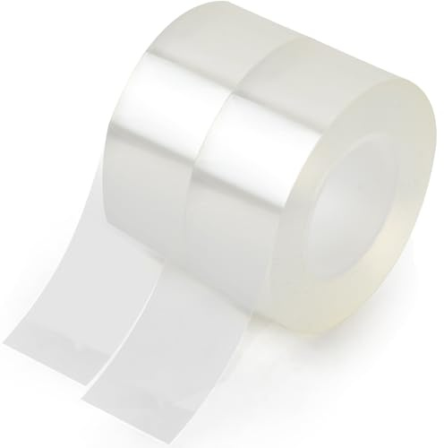 Culinavog Window Seal Tape, 2 Pieces Waterproof Window Draft Isolation Sealing Film Tape, Transparent Weather Stripping Stickers for Kitchen, Clear Adhesive Tape for Door, Wall, Home (3 cm × 10 m)