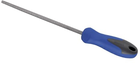 Escofina redonda de 150 mm, bimaterial, ideal para desbaste y modelado en madera y otros materiales.