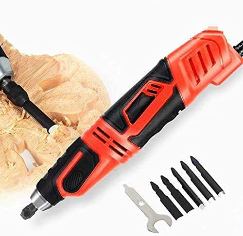 Herramienta eléctrica de tallado de cincel de madera con 5 cuchillas para carpintería de alta velocidad y proyectos de bricolaje