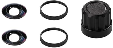 Kit de lentes intercambiables para Insta360 X5, juego de lentes de repuesto ópticos HD con anillos de montaje de aluminio y herramientas para cámara Insta360 X5, accesorios profesionales de lente